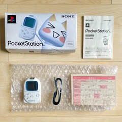 SONY Pocket station SCPH-4000 White with Dokodemo issho Toro software