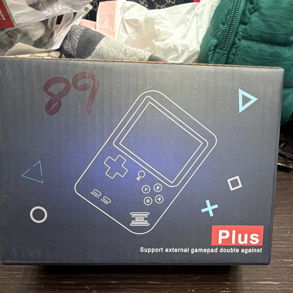 Plus Handheld Game Console, TV Out Composite RCA, Blue, AV/DC/USB Cables