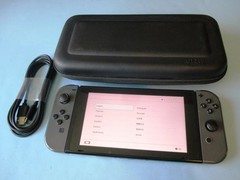Nintendo Switch System 32GB Console w/Gray Joy-Cons + Case & Charger