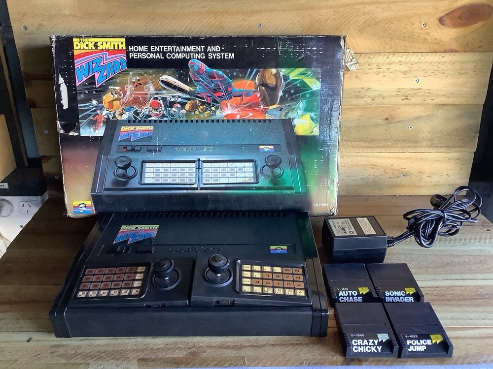 DICK SMITH VTECH CREATIVISION WIZZARD CONSOLE GAME CARTRIDGES 1983 VIDEO GAME