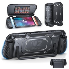 Switch 2 Protective Case, Switch 2 Cover with Dockable TPU Middle Frame, Non-…