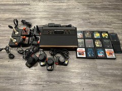 Original Atari 2600 Console CX-2600A – Wood Grain – 14 games – Extras Working