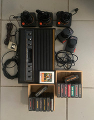 Vintage Atari 2600 Console Bundle – 15+ Games, 3 Joysticks, Paddles