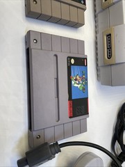 Super Nintendo System SNES Bundle, Games + Controller + Cords – Tested!