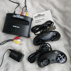Sega Genesis Classic Console 2 Controllers 80 Built In Games COMPLETE Exc Cond