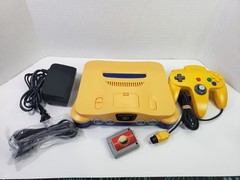Custom Nintendo 64 Console Yellow And Blue With Expansion Pack Bundle
