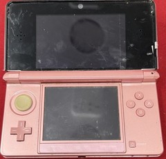 NINTENDO 3DS CTR-001 PEARL PINK CONSOLE BUNDLE W/6 GAMES FREE SHIPPING!