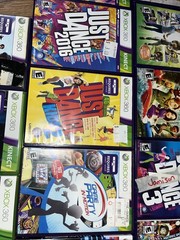 Microsoft Xbox 360 S Slim Kinect Bundle Controller Cords Kinect Games Lot