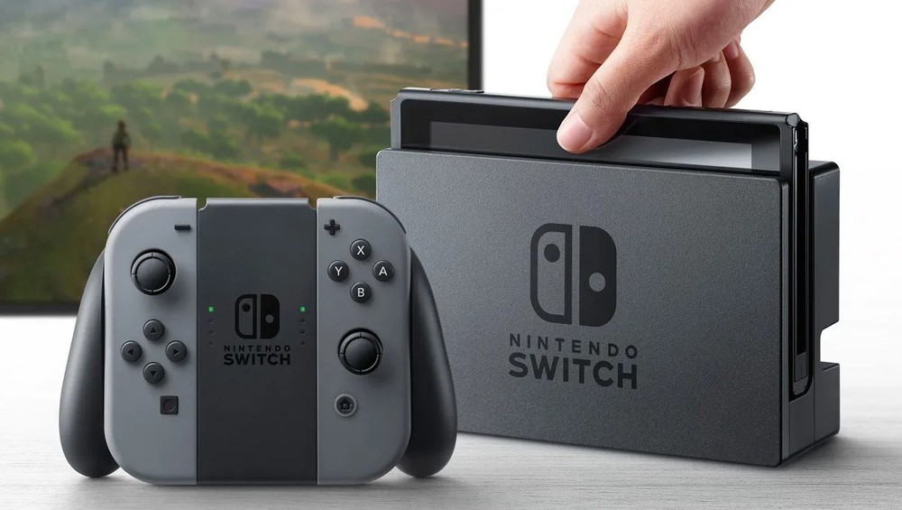 OPEN BOX Nintendo Switch Console with Gray Joy‑Con