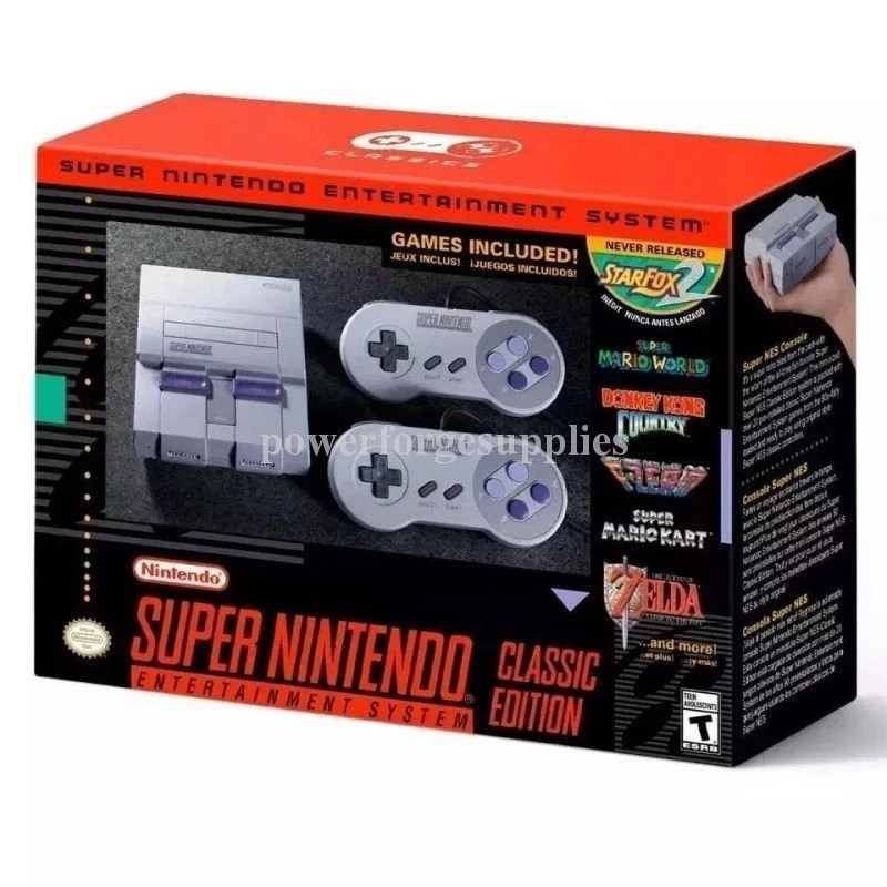 Super Classic Mini Entertainment System SNES Included 21 Games 1SET NO USED