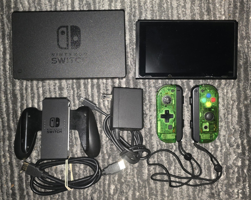 Nintendo Switch Console With Dock, Joy-Cons, Grip, and Cables – Used/Working
