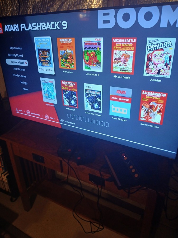 Atari Flashback 9 AR3050 W/ 2 Controllers Power And HDMI Cords Used Works