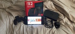 Nintendo Switch 2 Black Handheld Console Bundle w/ Dock, Joy-Cons, Power