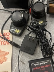 Atari Vintage CX-2600A Console Joysticks Paddles Pac-Man Pitfall Lot Not Tested
