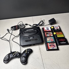 Sega Genesis Console System Bundle Cords & Controller Games