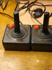 Atari Flashback 3 Home Console Black Orange Composite RCA Joysticks Controllers