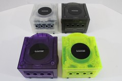 Nintendo GameCube Clear Shell US Region Console GC NTSC-U/C White LED Recapped