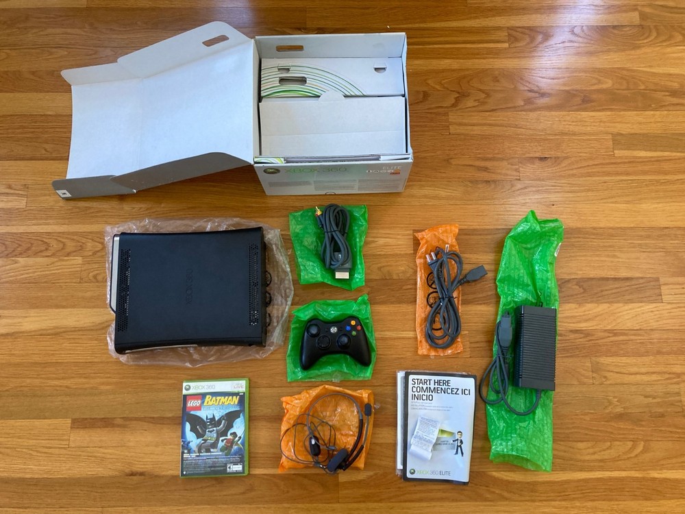 Xbox 360 Elite Console Bundle – 120GB with 2 Games TESTED WORKING READ CONDITION