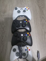 Xbox 360 S Console Bundle 4 Controllers 30+ Games No Hard Drive Tested Works