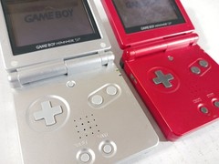 Nintendo Game Boy Advance SP Console Lot Parts Only Not Charging Lights Wear