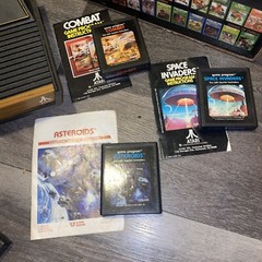 Atari Video Computer System CX2600A, MODERN TV Connect Coaxial ADAP Tested