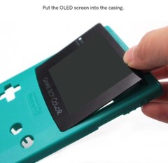 Game Boy Color AMOLED OLED Touch Screen Upgrade Kit + Trimmed Shell Gameboy GBC