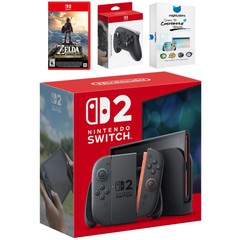 Nintendo Switch 2 + Zelda Breath of the Wild, Pro Controller, MightySkins Code
