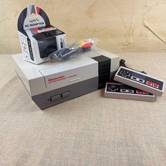 Nintendo NES Console Bundle 2 Controllers New Pin Connector Tested Clean