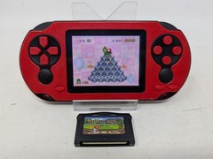 TaddToy Red 16 Bit Handheld Game Console – Hundreds of Preloaded Games, Baseball