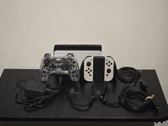 Nintendo Switch White OLED Handheld Console (HEG-001) Complete 3rd Party Con