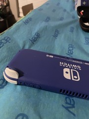 Nintendo Switch Lite Handheld Console – 32GB – Blue With Case