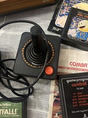 Atari Vintage CX-2600A Console Joysticks Paddles Pac-Man Pitfall Lot Not Tested
