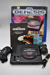 Sega Genesis Model 1 Core Video game system console W/ Box w 1 controller Cib