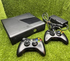 Microsoft Xbox 360 S Slim Console Model 1439 w/ 2 Controllers OEM PSU