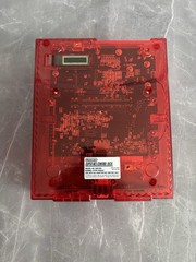 Transparent Clear Red Super Nintendo SNES Game Console SNS-001 with Blue LED