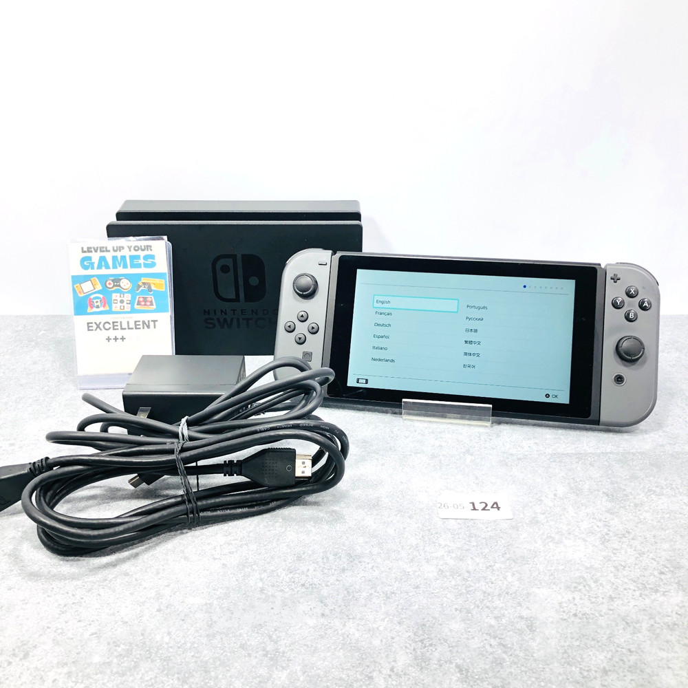 [EX+3] Nintendo Switch V1 Hac-001 2018 Console Region Free gray Japan 26-05-124