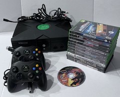 OG/Original Xbox Console Bundle – Cleaned W/ 2 Controllers & 12 Games, Tested