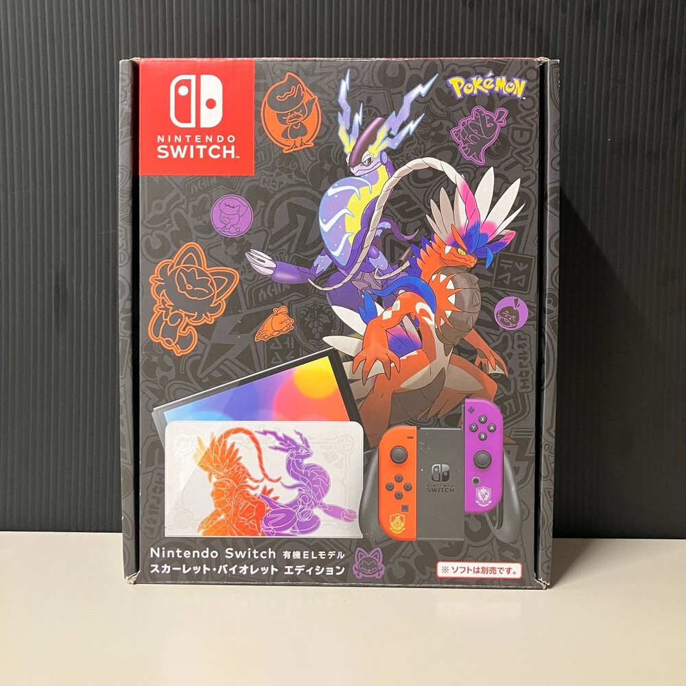 Excellent+++++]Nintendo Switch OLED Model Pokémon Scarlet & Violet Edition Japan