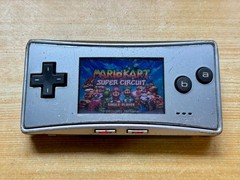 Nintendo Gameboy Micro OXY-001 Ice Metallic Steel Silver Handheld System Console