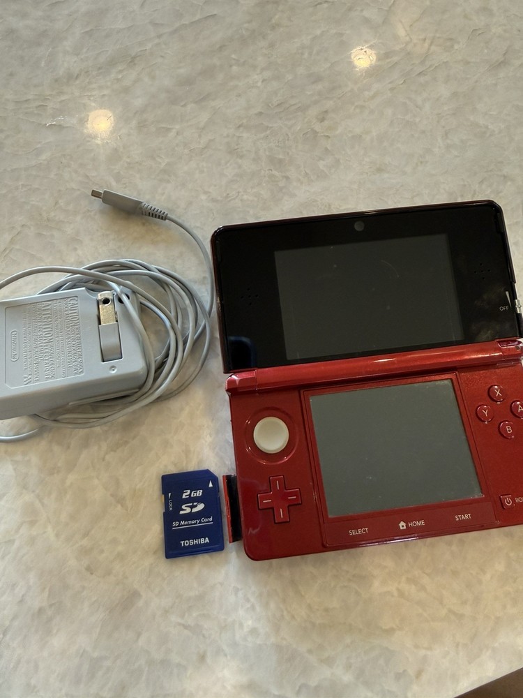 Nintendo 3DS Flame Red CTR-001 NTSC – Tested