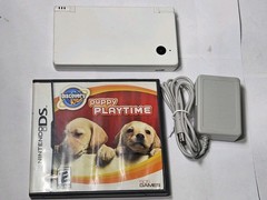 Nintendo DSi Handheld Game Console – White – Tested – With Game -AS IS