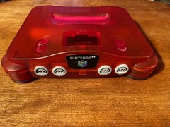 Watermelon Red Nintendo 64 Console NUS-001 Cleaned Tested N64 – READ