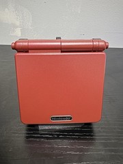 Nintendo Game Boy Advance SP with Charger and 1 Game (Read Desc) Flame Red