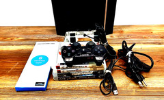 Sony PlayStation 3 PS3 Console Bundle 2 Controllers,4 Games, HDMI, Cables Tested