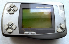 Bandai WonderSwan Metallic Silver Handheld System Japan For Parts or Repair FPOR