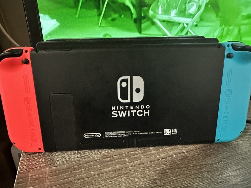 Nintendo Switch 32GB Gray Console with Neon Red and Neon Blue Joy-Con
