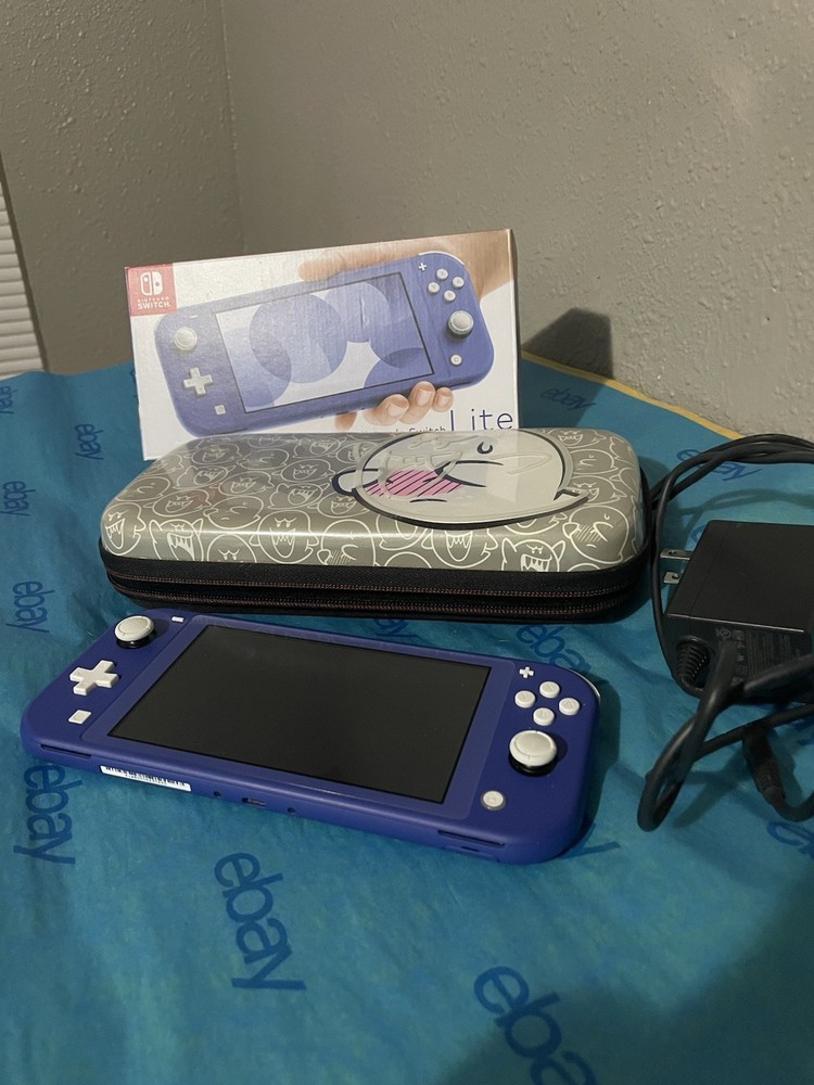Nintendo Switch Lite Handheld Console – 32GB – Blue With Case
