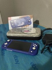 Nintendo Switch Lite Handheld Console – 32GB – Blue With Case