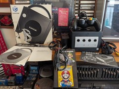 Nintendo GameCube Black DOL-001 Console System With Box. Tested Works