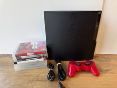 Sony PlayStation 3 PS3 Slim Console CECH-2001B 250GB Controller, Cords, Games